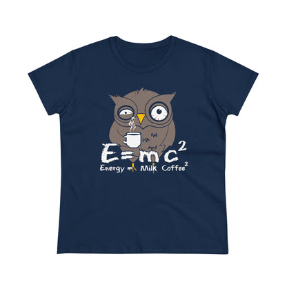 Damen T-Shirt Energy Milk Coffee
