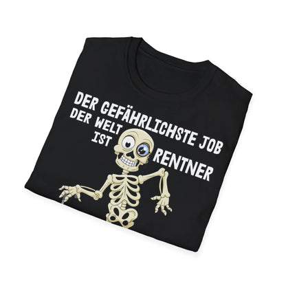 T-Shirt Der gefährlichste Job ist Rentner