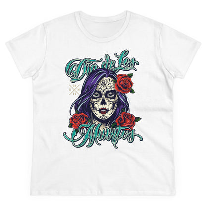 Damen T-Shirt Dia de Los Muertos