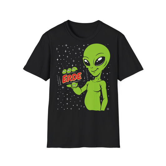 T-Shirt (bis 5XL) Alien Erde Riegel