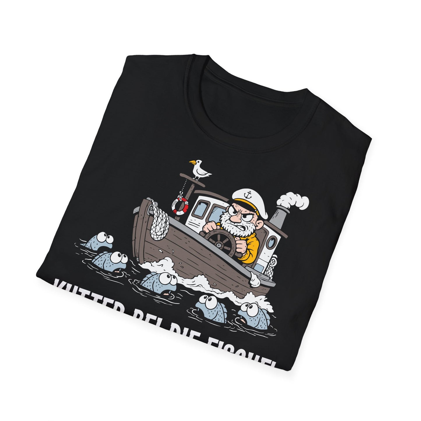 T-Shirt (bis 5XL) Kutter bei die Fische