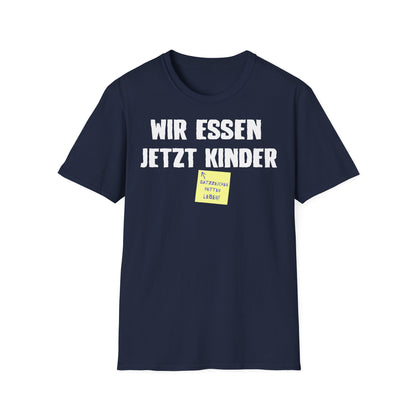 T-Shirt (bis 5XL) Wir essen jetzt Kinder - Satzzeichen retten Leben