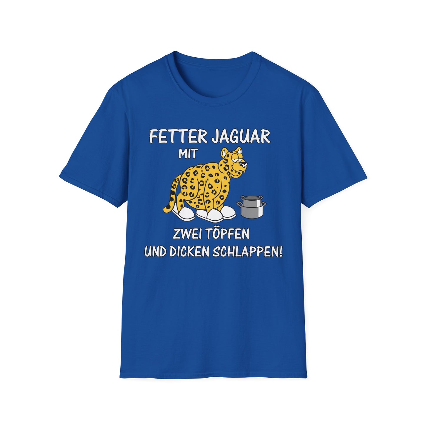 T-Shirt Fetter Jaguar mit 2 Töpfen und dicken Schlappen