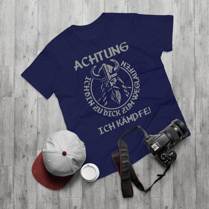 T-Shirt Achtung - Ich bin zu Dick zum weglaufen (bis 5XL)