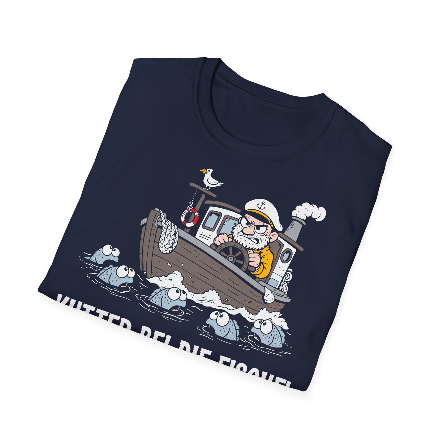 T-Shirt (bis 5XL) Kutter bei die Fische
