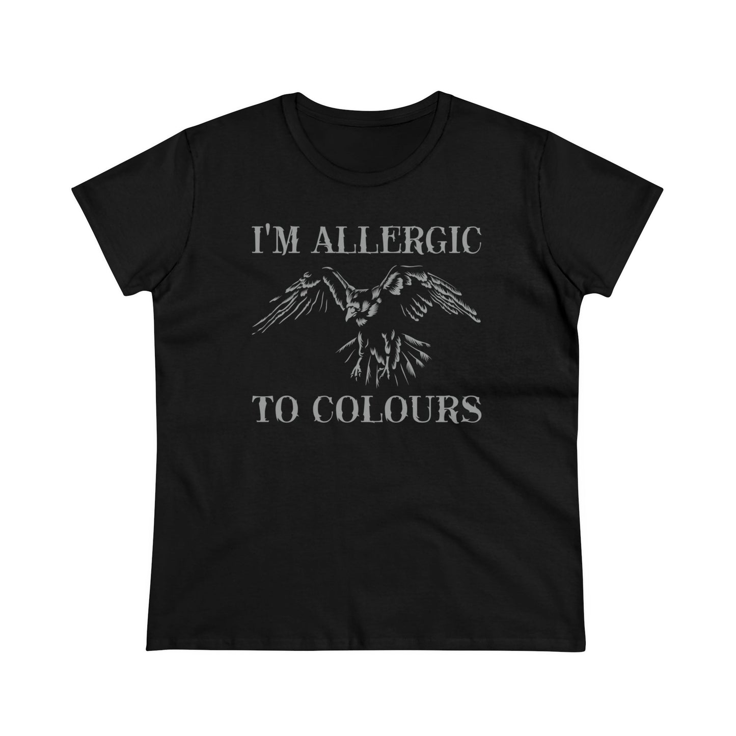 Damen T-Shirt Allergic to Colours