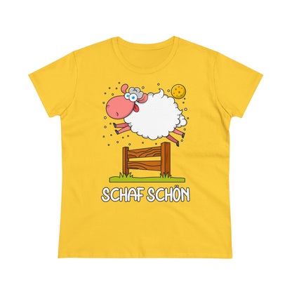 Damen T-Shirt Schaf schön