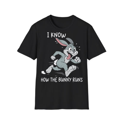 T-Shirt (bis 5XL) I know how the Bunny runs