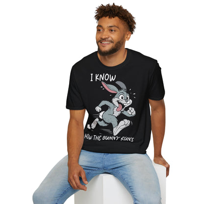 T-Shirt (bis 5XL) I know how the Bunny runs
