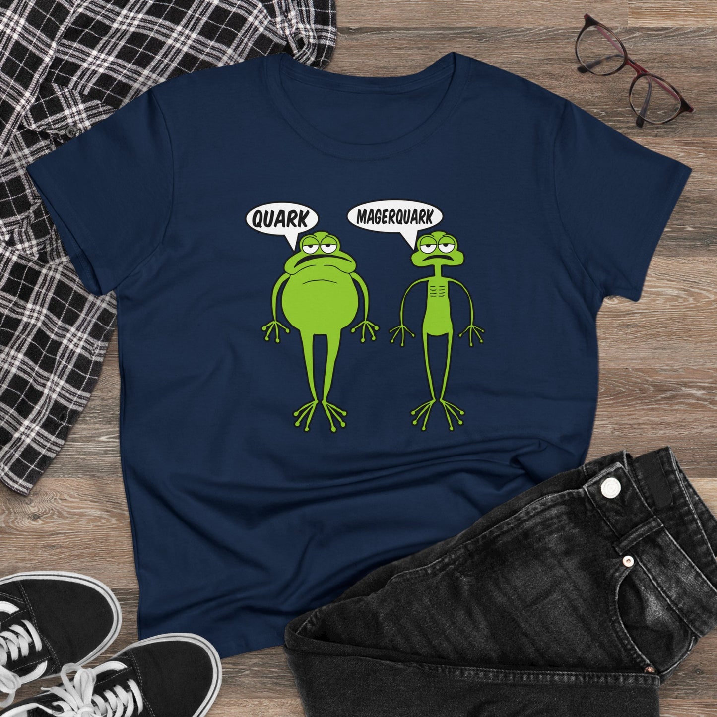Damen T-Shirt Quark Magerquark