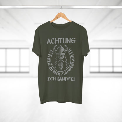 T-Shirt Achtung - Ich bin zu Dick zum weglaufen (bis 5XL)