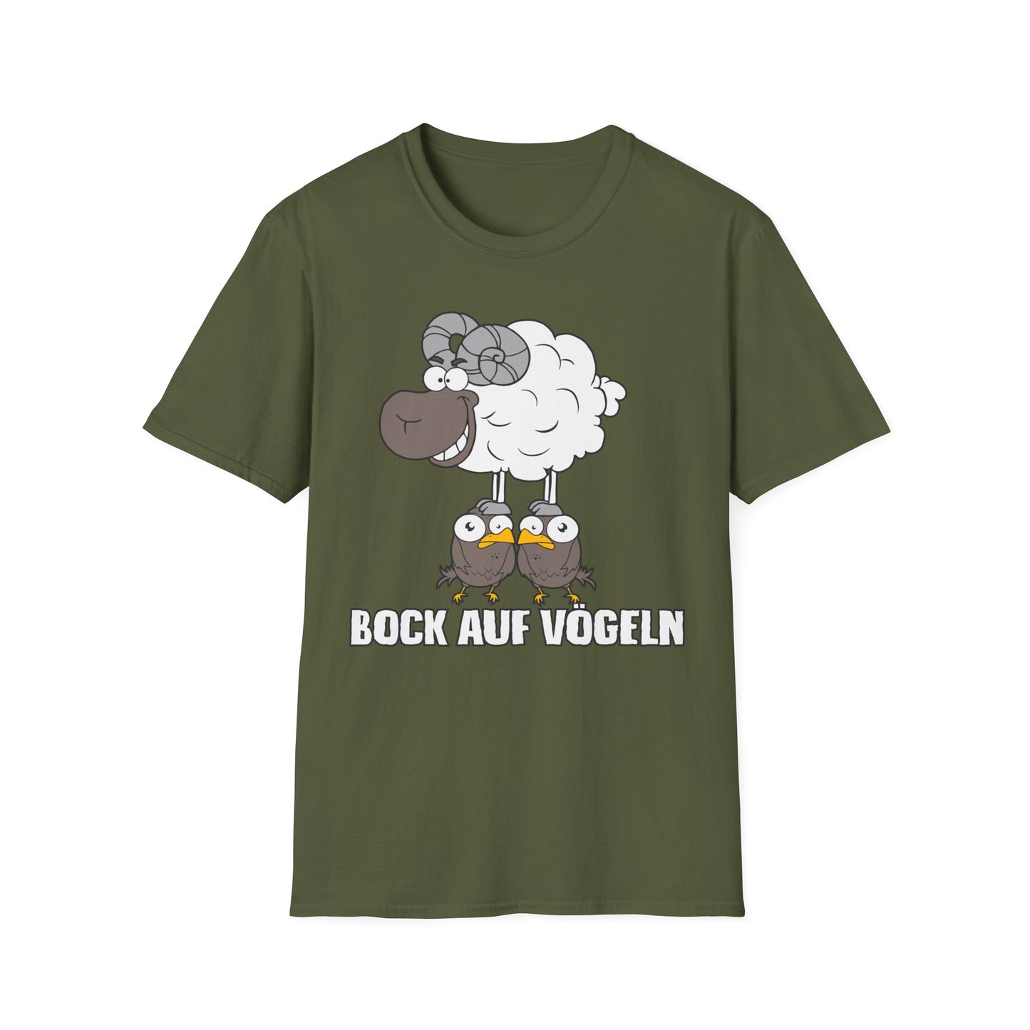 T-Shirt Bock auf Vögeln