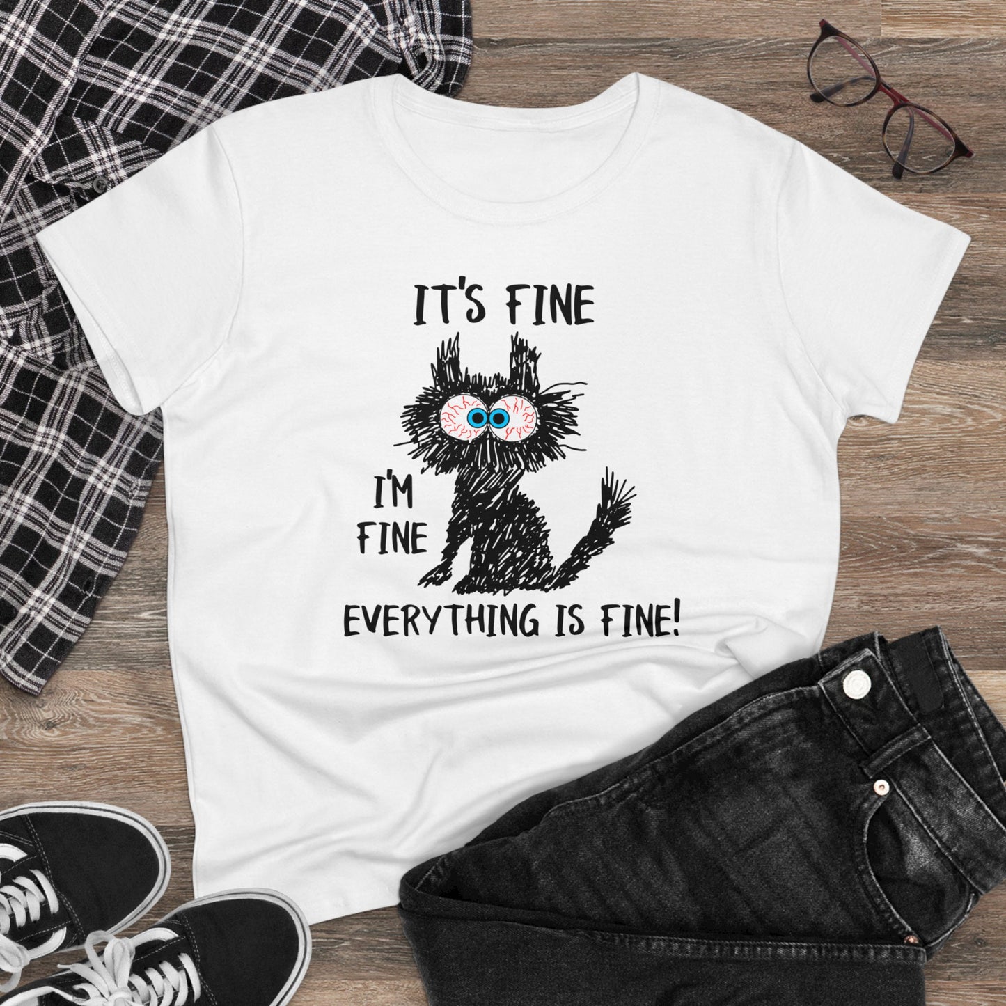 Damen T-Shirt I'm fine