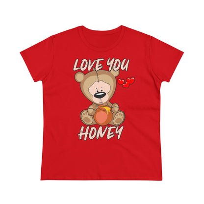 Damen T-Shirt Love you Honey