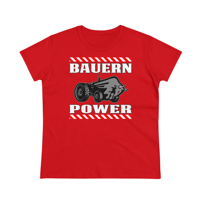 Damen T-Shirt Bauern Power
