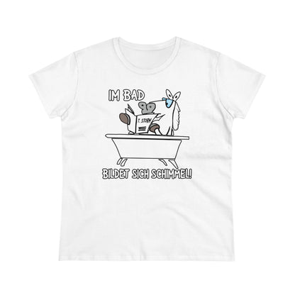 Damen T-Shirt Im Bad bildet sich Schimmel