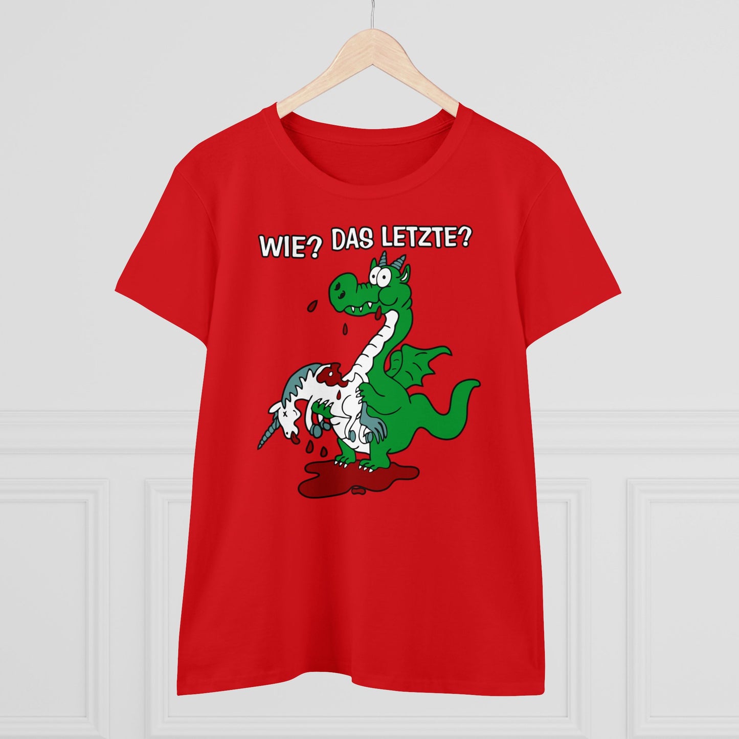 Damen T-Shirt Wie? Das letzte?