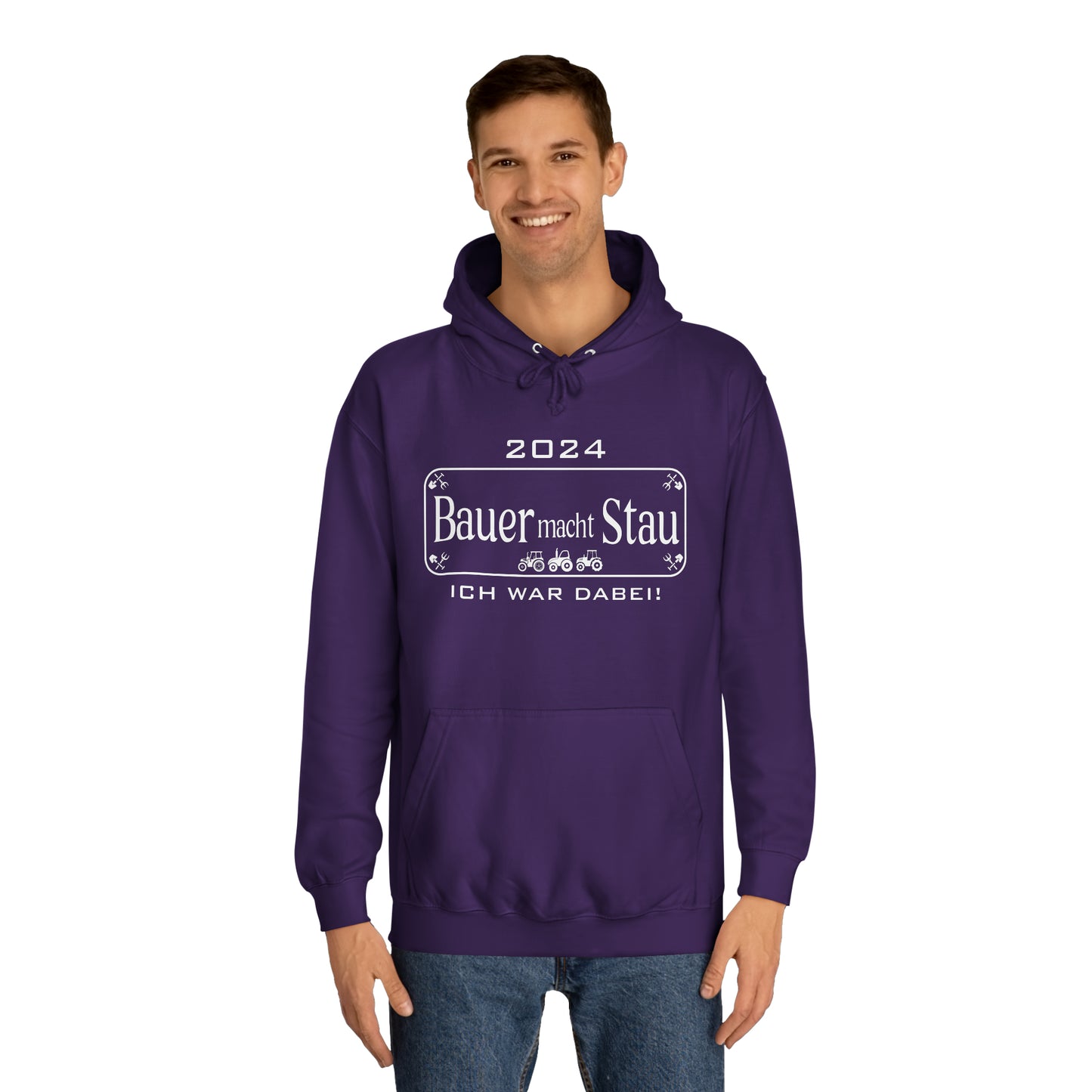 Unisex Hoodie Bauer macht Stau