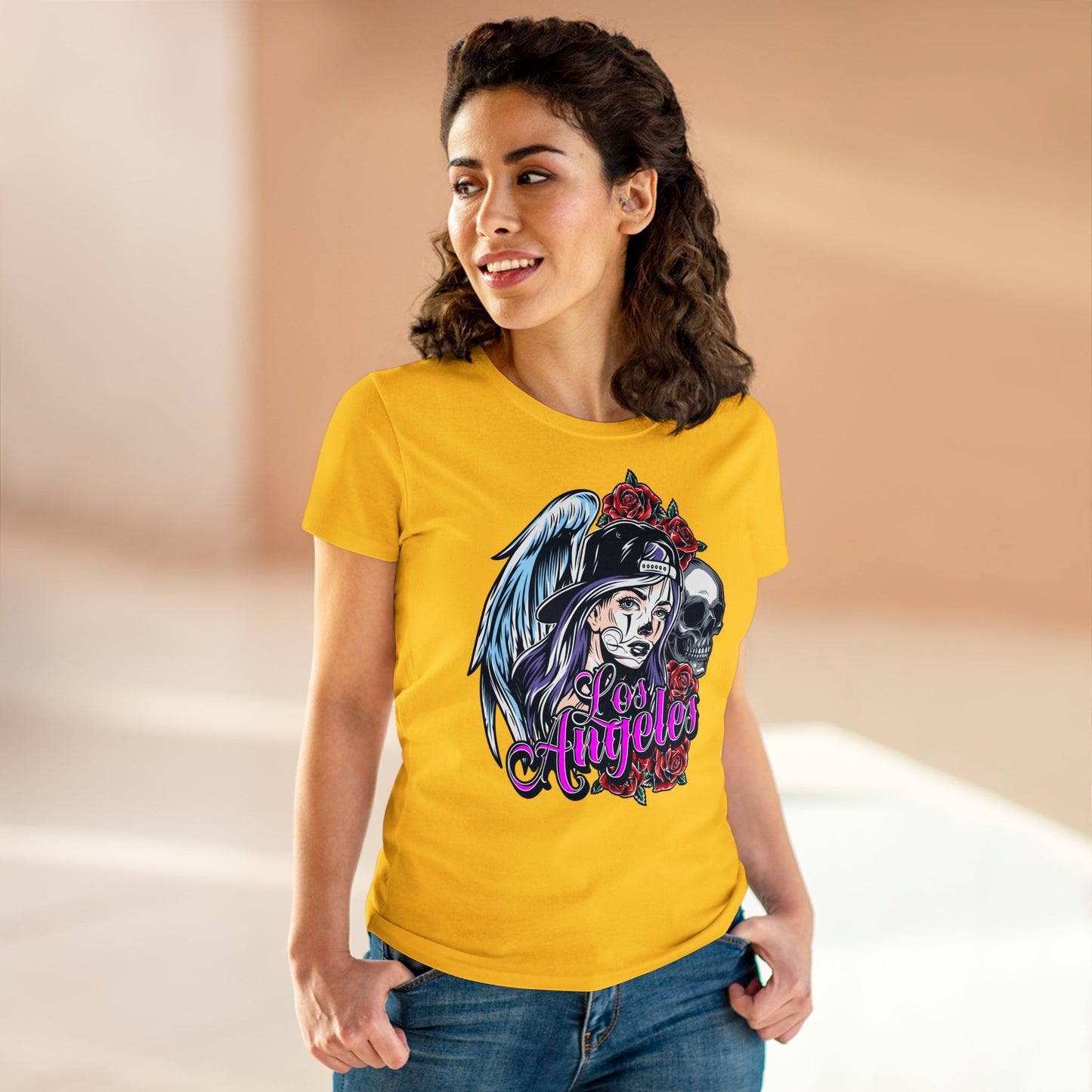 Damen T-Shirt Los Angeles