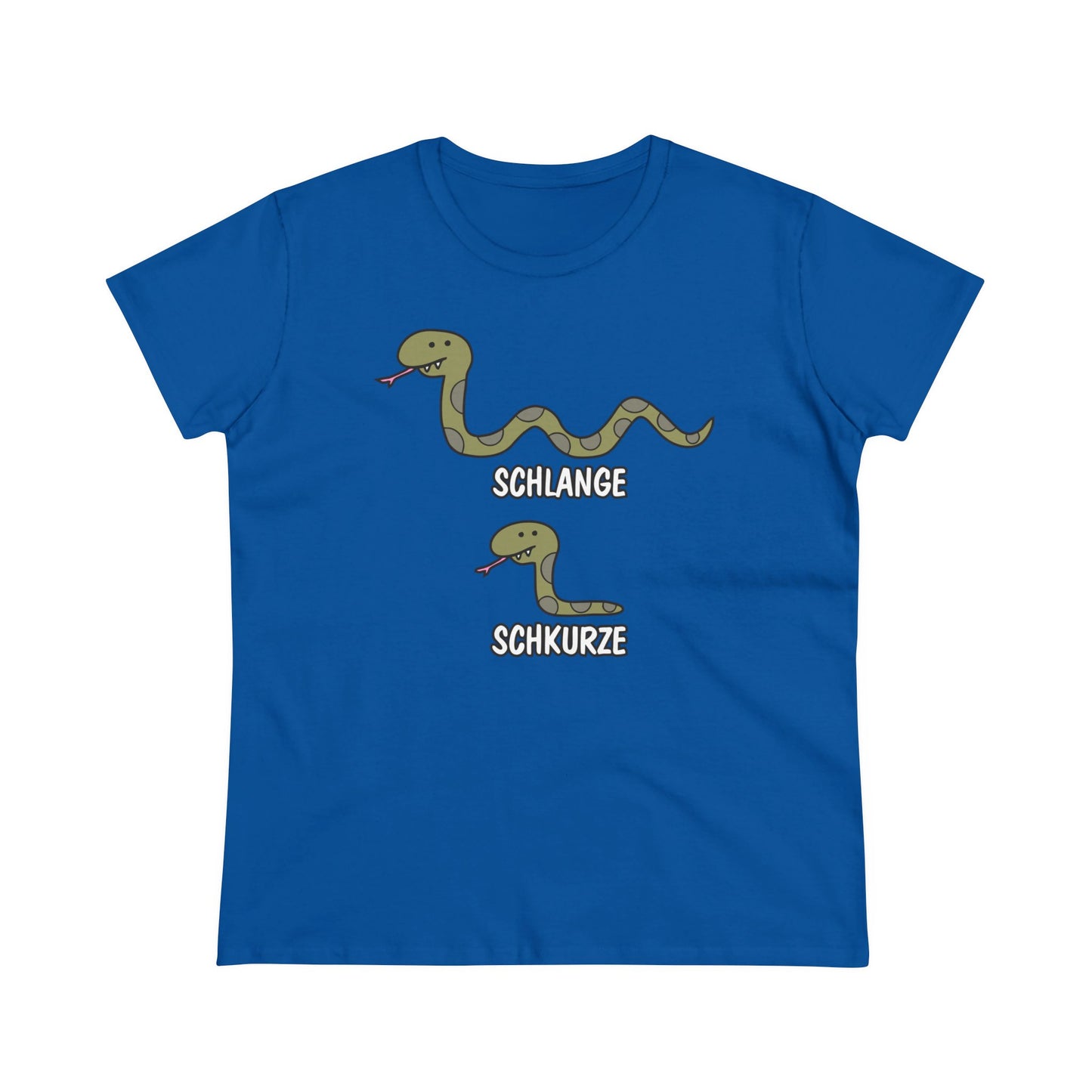 Damen T-Shirt Schlange Schkurze