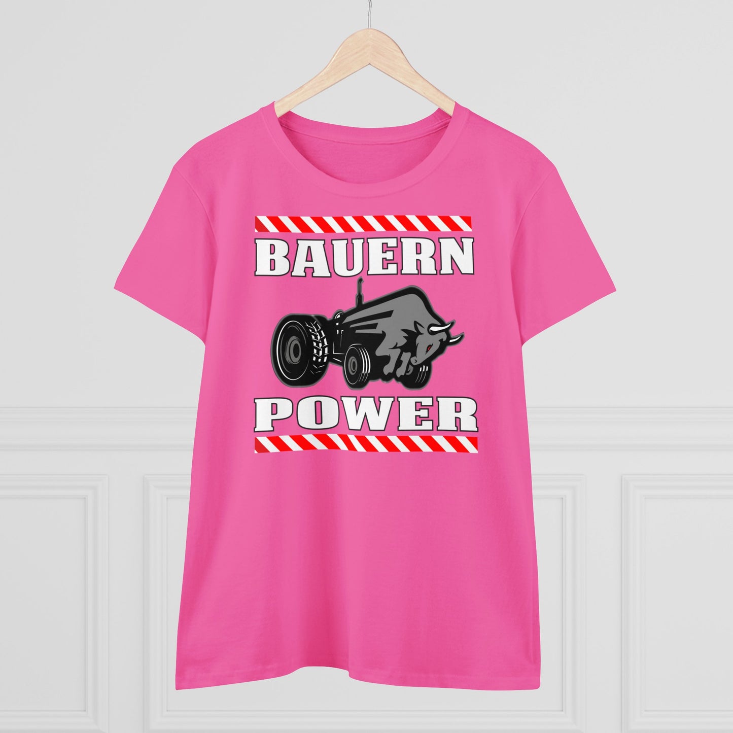 Damen T-Shirt Bauern Power