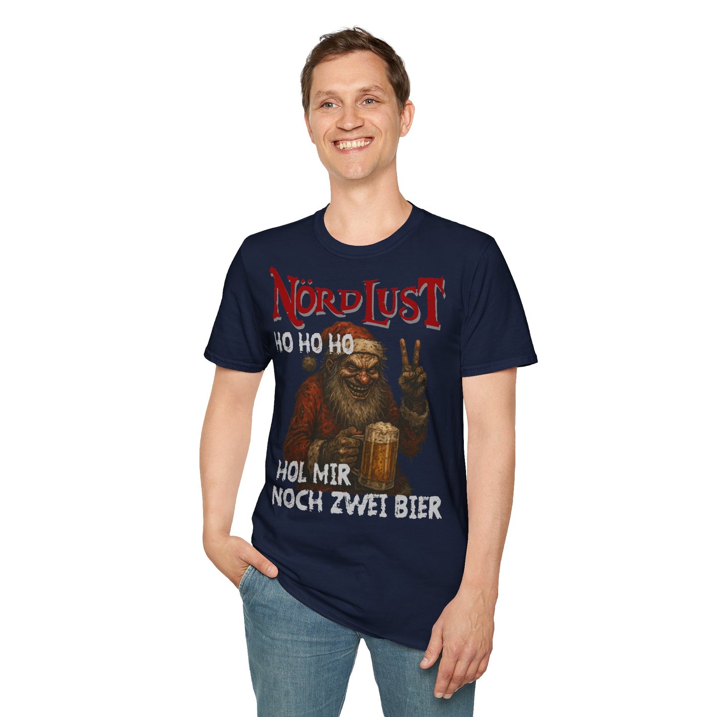 T-Shirt (bis 5XL) NördLust Hohoho hol mir noch zwei Bier