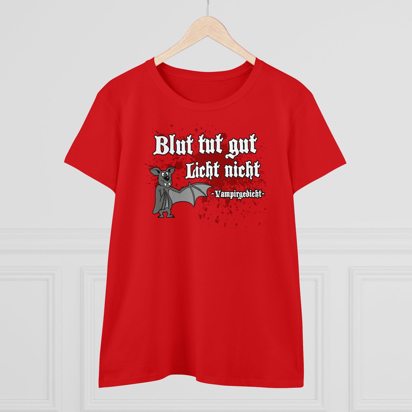 Damen T-Shirt Vampirgedicht