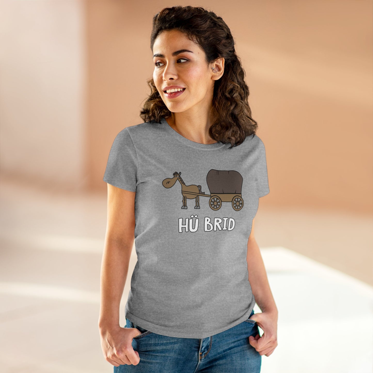Damen T-Shirt Hü Brid