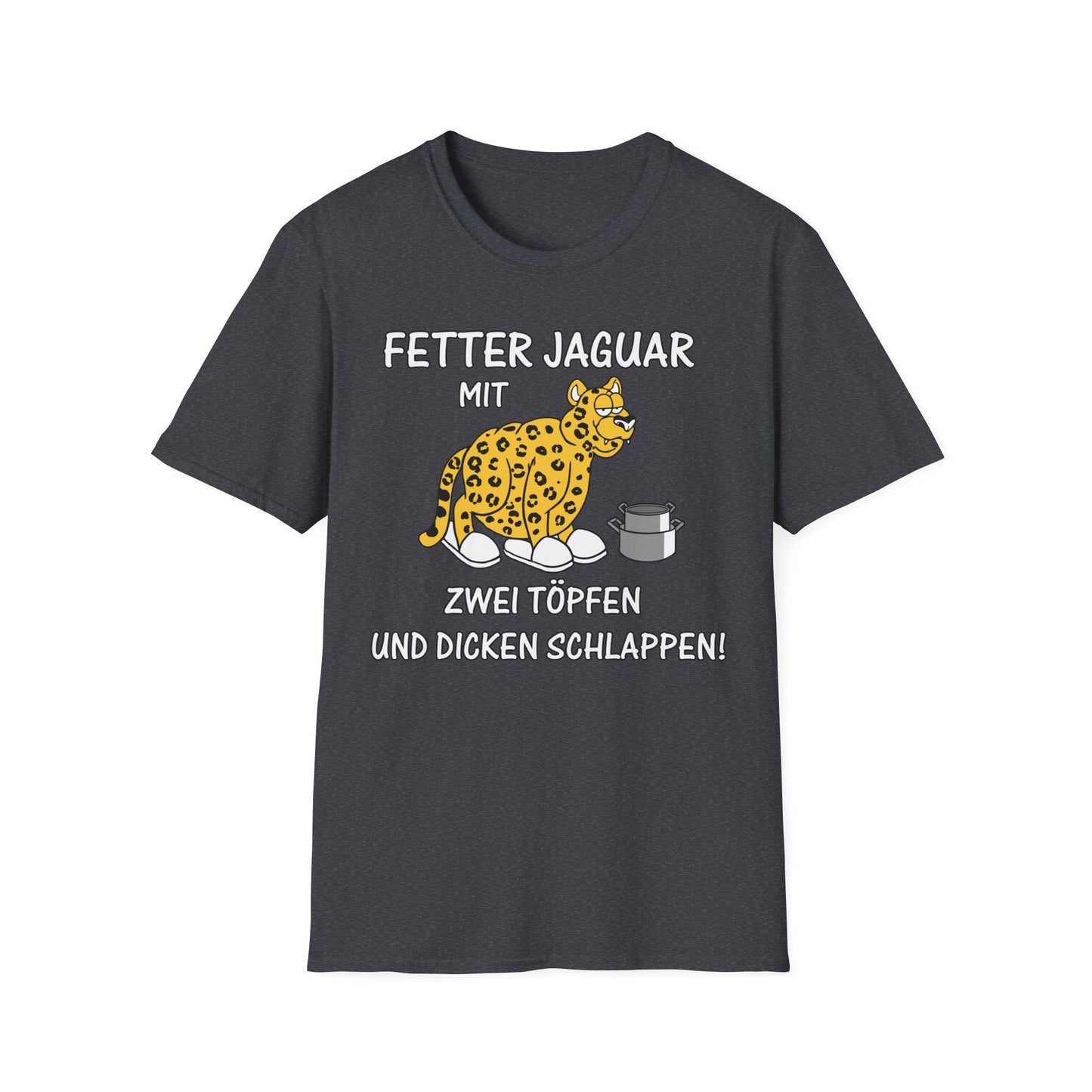 T-Shirt Fetter Jaguar mit 2 Töpfen und dicken Schlappen