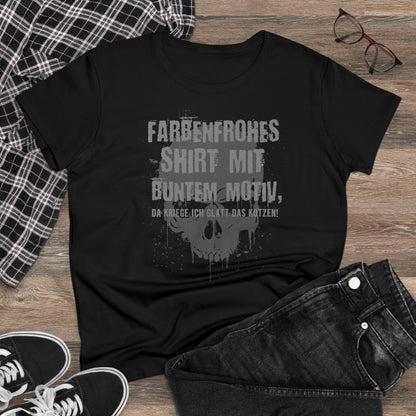 Damen T-Shirt Farbenfrohes Design