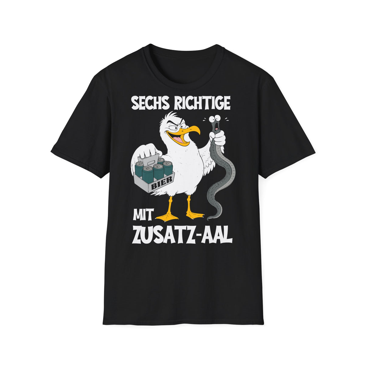 T-Shirt (bis 5XL) Sechs Richtige mit Zusatz-Aal