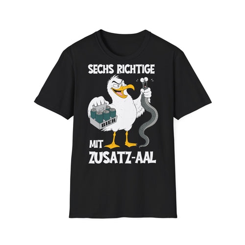 T-Shirt (bis 5XL) Sechs Richtige mit Zusatz-Aal