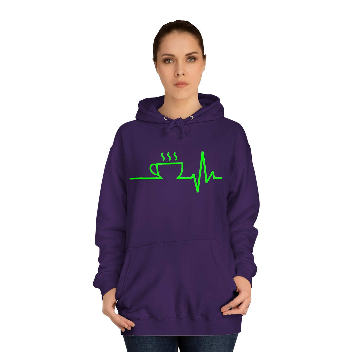 Unisex Hoodie Kaffee EKG