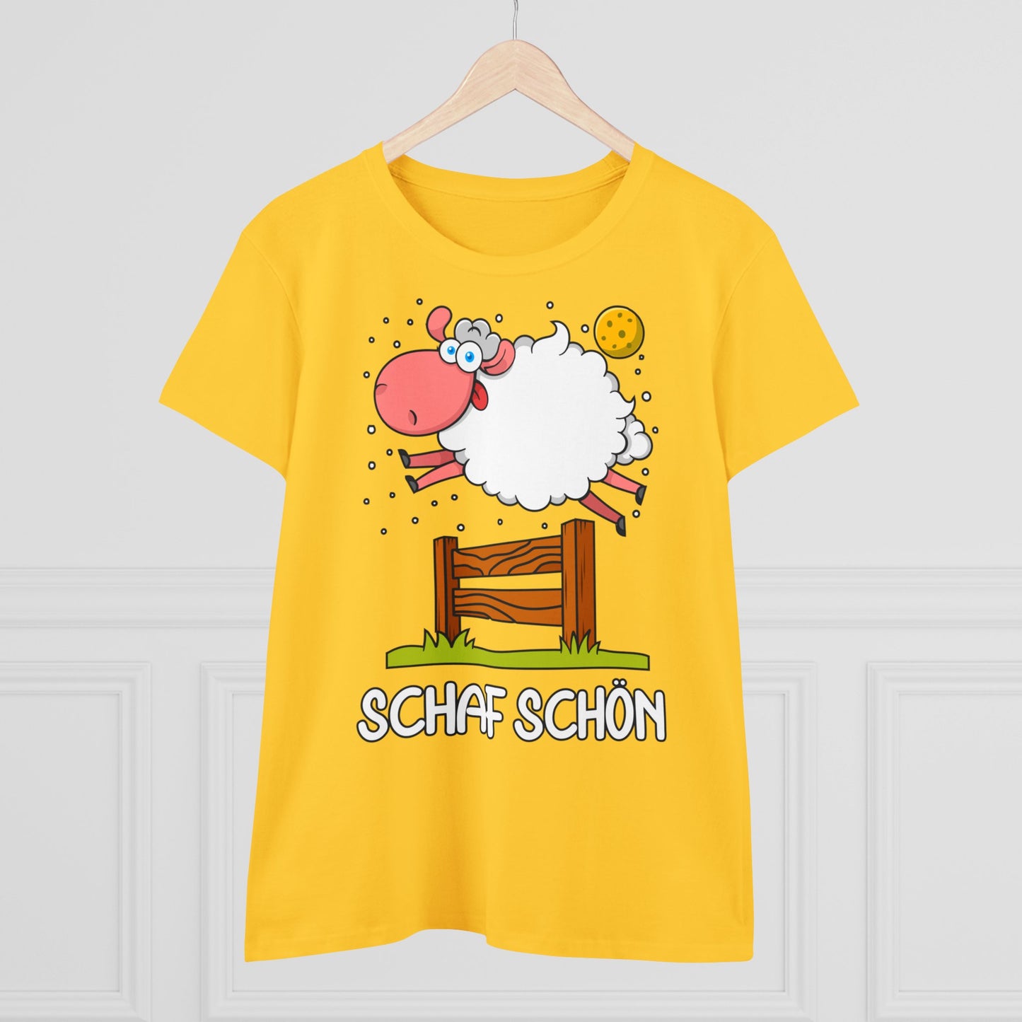 Damen T-Shirt Schaf schön