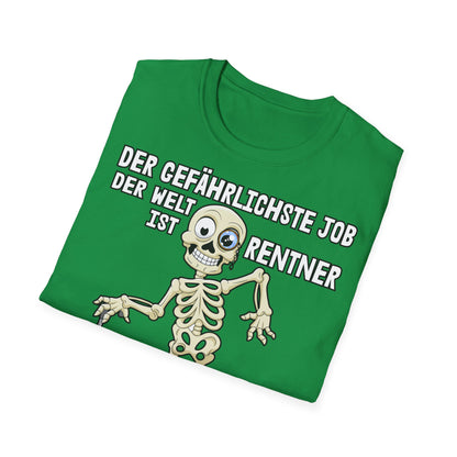 T-Shirt Der gefährlichste Job ist Rentner
