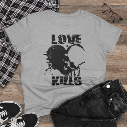 Damen T-Shirt Love kills