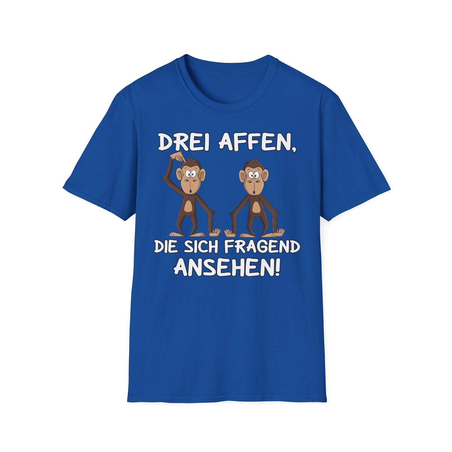 T-Shirt Drei Affen die sich fragend ansehen