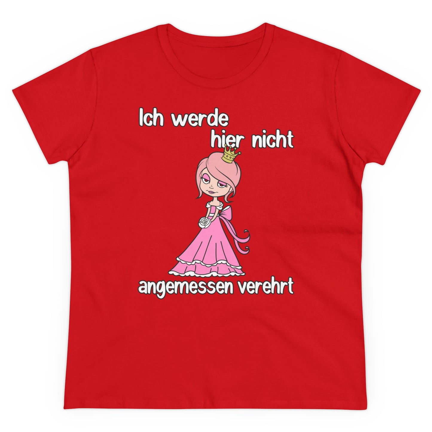 Damen T-Shirt Nicht angemessen verehrt