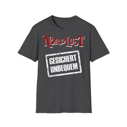 T-Shirt NördLust Gesichert unbequem (Stempel)