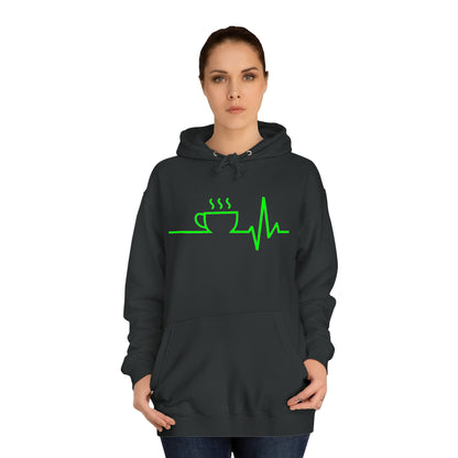 Unisex Hoodie Kaffee EKG