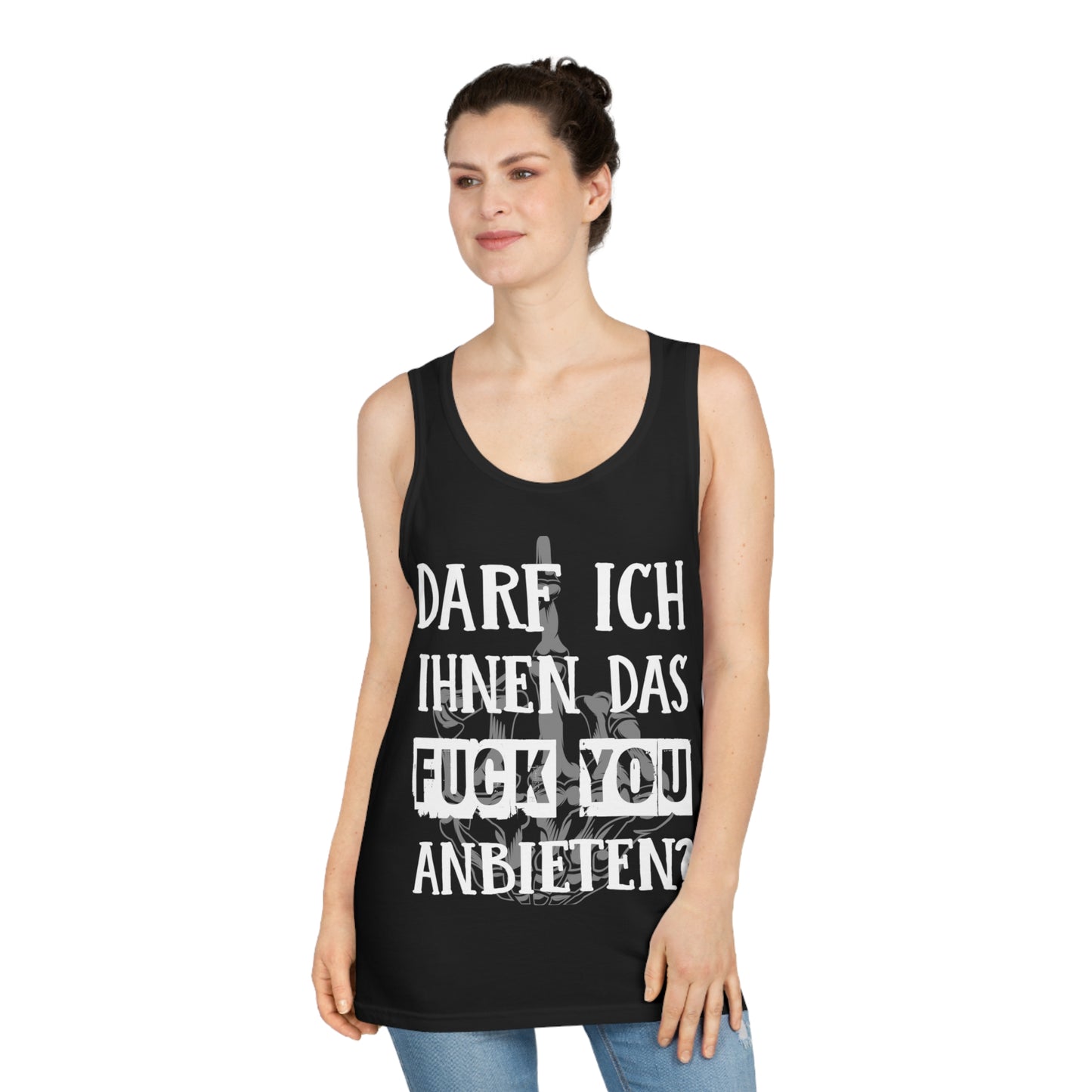 Tank Top Darf ich ihnen das Fuck you anbieten