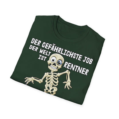 T-Shirt Der gefährlichste Job ist Rentner