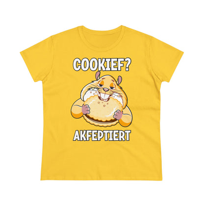 Damen T-Shirt Cookief akfeptiert