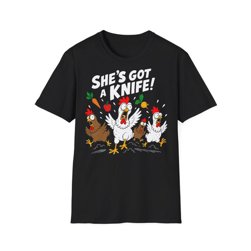 T-Shirt (bis 5XL) She's got a Knife