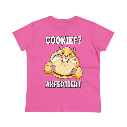 Damen T-Shirt Cookief akfeptiert