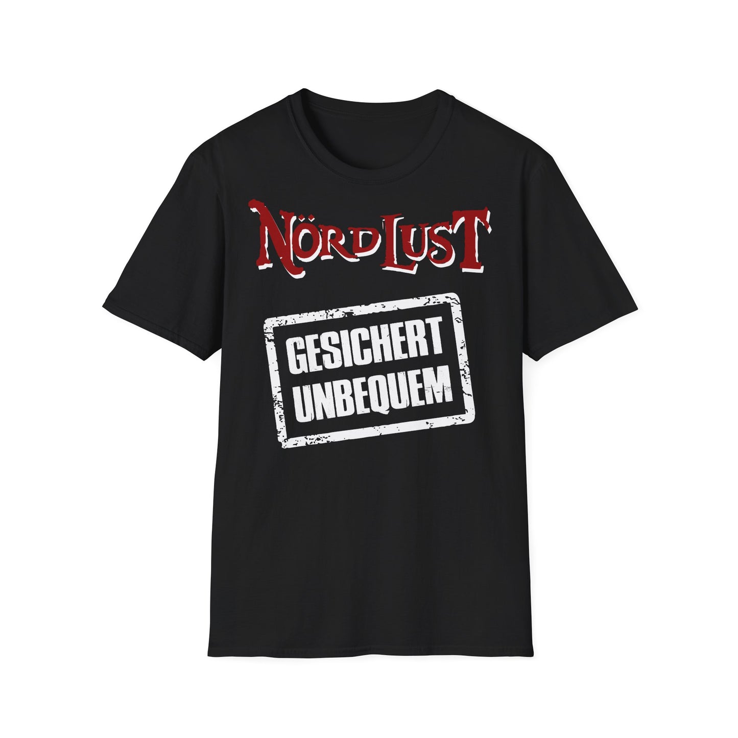 T-Shirt NördLust Gesichert unbequem (Stempel)