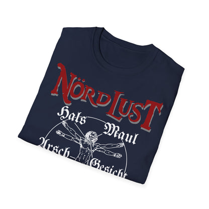 T-Shirt NördLust Hals Maul Arsch Gesicht