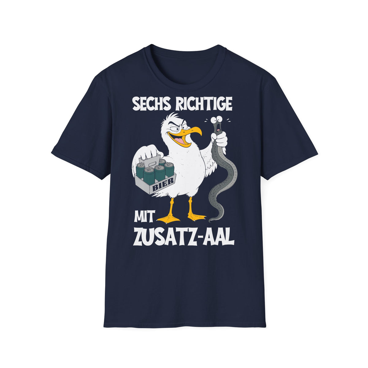 T-Shirt (bis 5XL) Sechs Richtige mit Zusatz-Aal