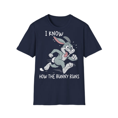 T-Shirt (bis 5XL) I know how the Bunny runs