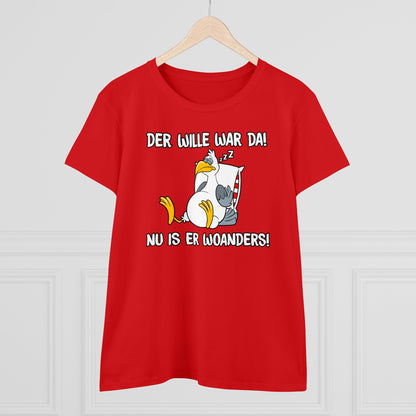 Damen T-Shirt Der Wille war da